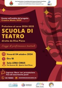 Creative Week 2024 – Scuola di teatro